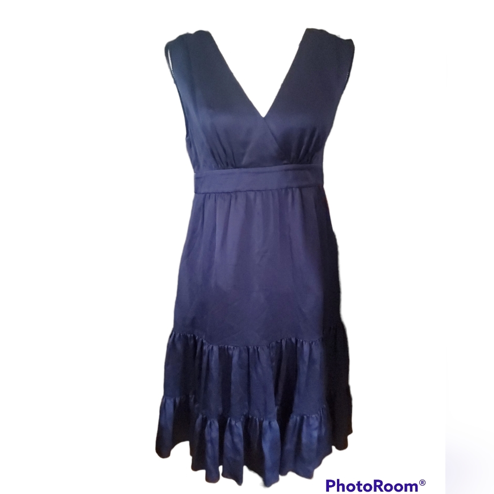 Lilly Pulitzer Blue Silk with Pockets Formal Dress Size 4